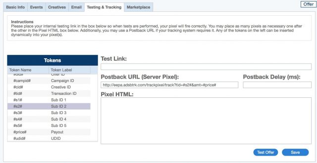 Adsbridge Review Tutorial setup postback cake