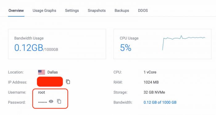 vultr vps ssl serverpilot - root user pass