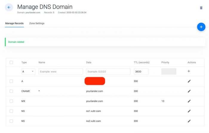 vultr vps ssl serverpilot - vultr domain manager