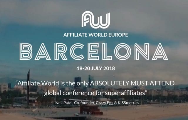 Affiliate world europe barcelona 2018