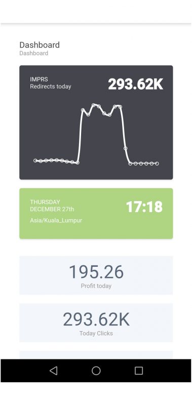 Landingtrack - Mobile Dashboard