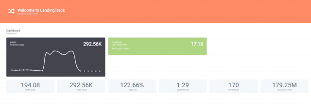 Landingtrack - Webview dashboard