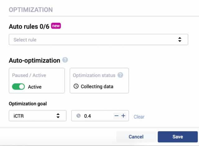 Voluum DSP Rules and Auto Optimization