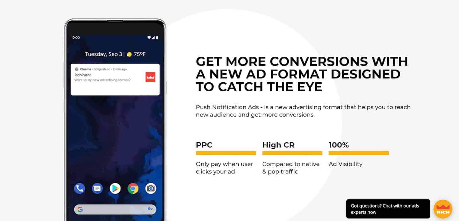 Newclick push что это. Notification ads. Push ads.