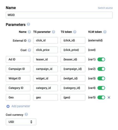 mgid ads - tracking macros voluum