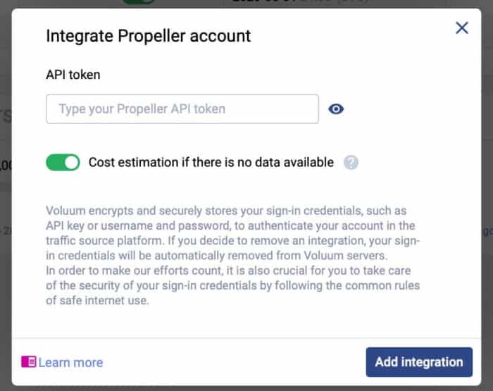 Voluum Automizer campaign auto optimization - Integration