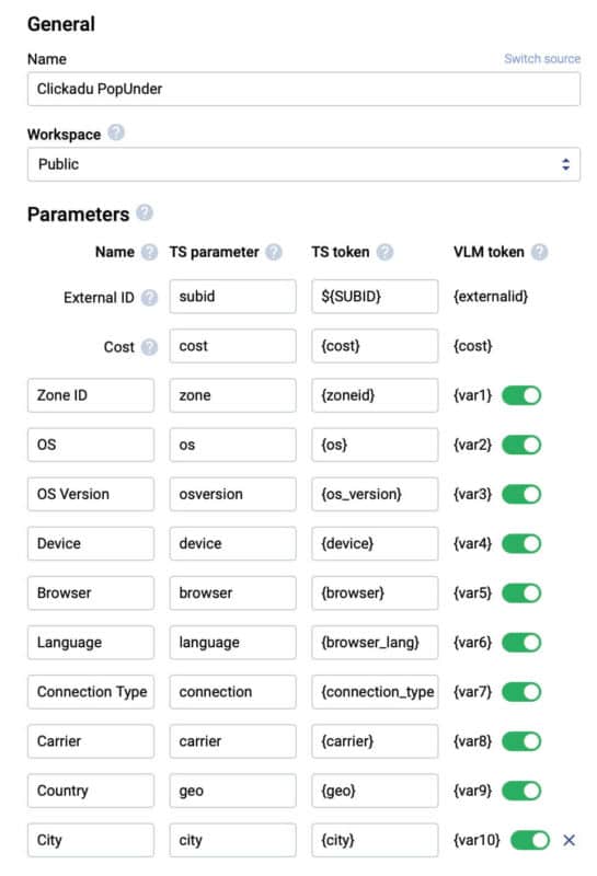 Clickadu tokens