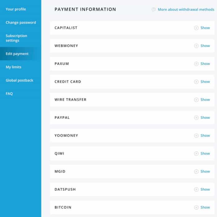 Leadbit payment methods