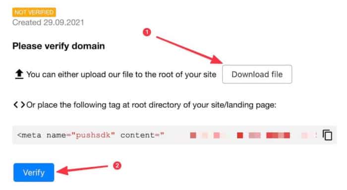 Propush Review Guide - Domain verification